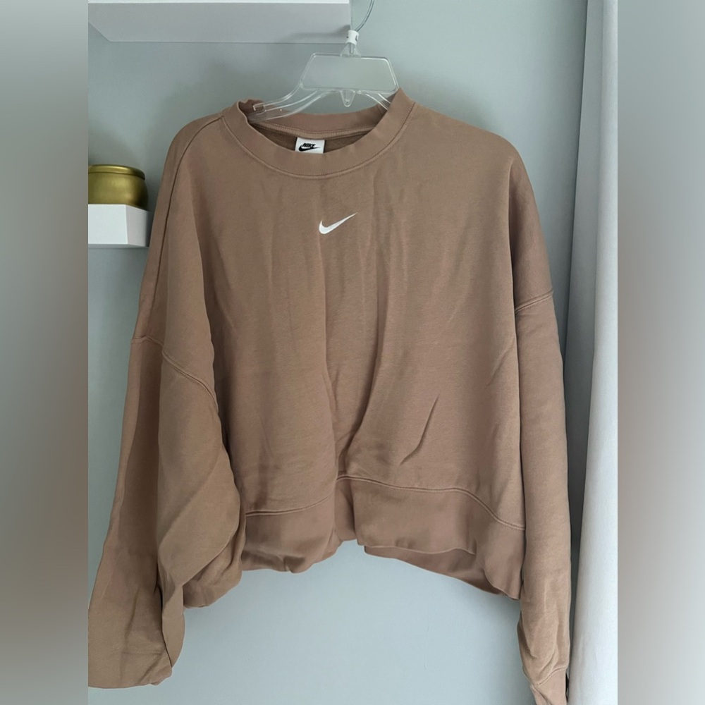 Women’s Oversized Fleeced Crew Sweatshirt